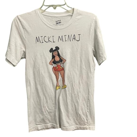 Micki Minah Sketch Culture Size Small Tee Nicki Minaj Humor Funny Disney Shirt - Picture 1 of 3
